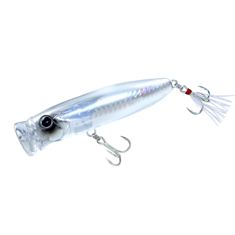 1 Uds Señuelos de Pesca 7cm/9,5g 9cm/18g cebo Popper Topwater cebo duro Artificial de plástico Crankbait Wobblers aparejos de pesca de perca - imagen 5