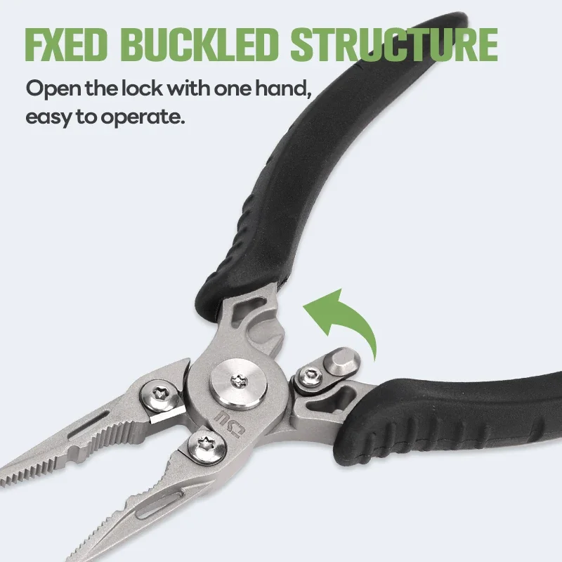 TSURINOYA-Alicates de pesca de 50g, 13cm, RS-1084, tijeras de pesca multifuncionales de acero inoxidable, juego ligero, cortador de línea de pesca, aparejos - imagen 4