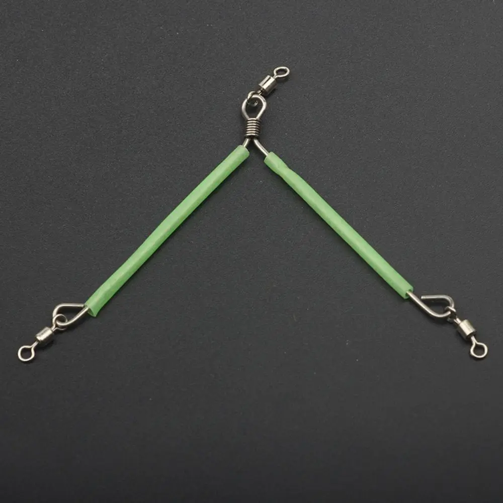 Conector de equilibrio de pesca en forma de T, soporte de equilibrio de tubo luminoso antienredos Trident con giratorios, 5 uds. - imagen 5