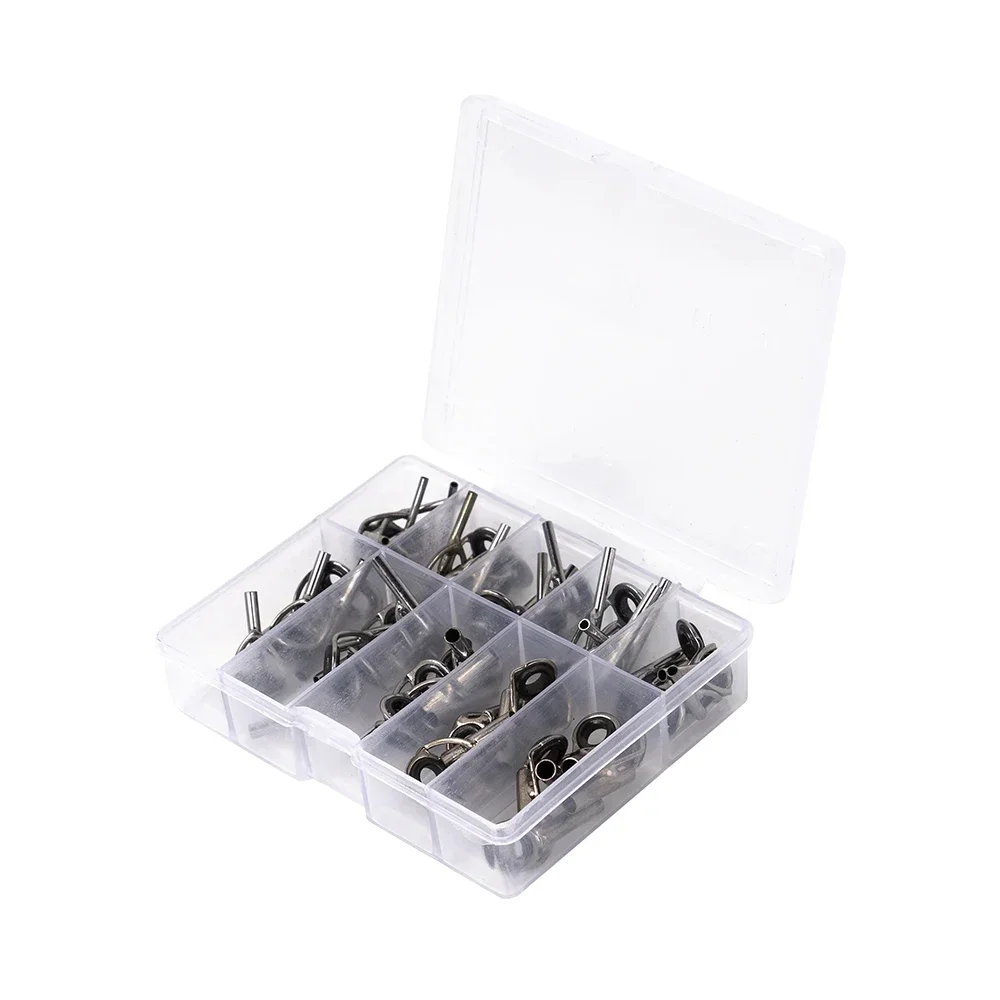 Parte superior del anillo de alambre guía de la caña de pescar, utilizado para el mantenimiento de la caña de pescar y reemplazo de accesorios de pesca 50 piezas por caja - imagen 3