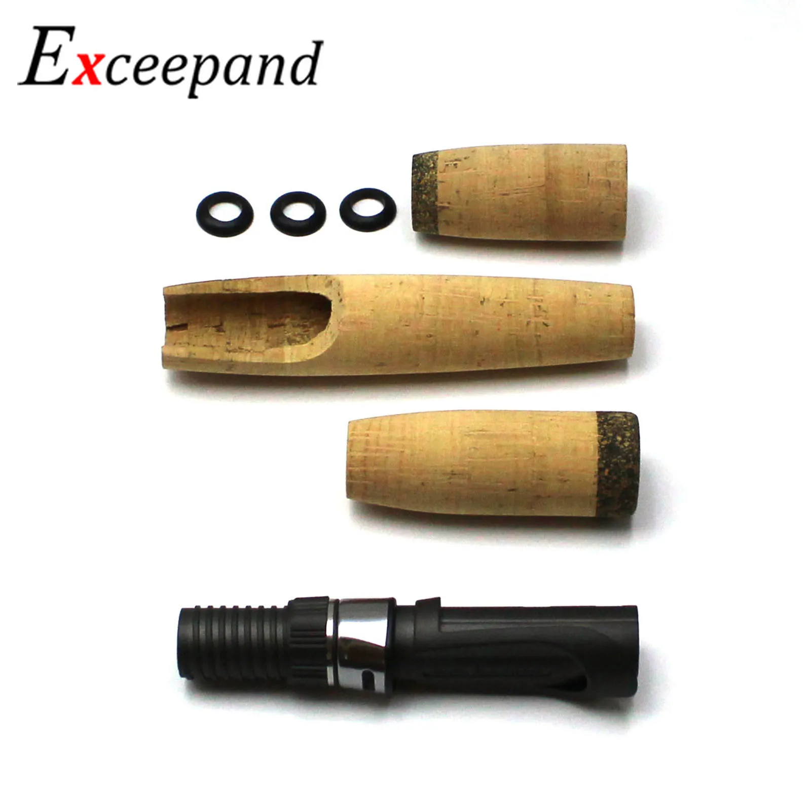 Exceepand-asiento de carrete IPS Original Fuji tamaño 16 con mango de construcción de caña de pescar de corcho puro de grado A, componente de reparación de agarre dividido - imagen 3