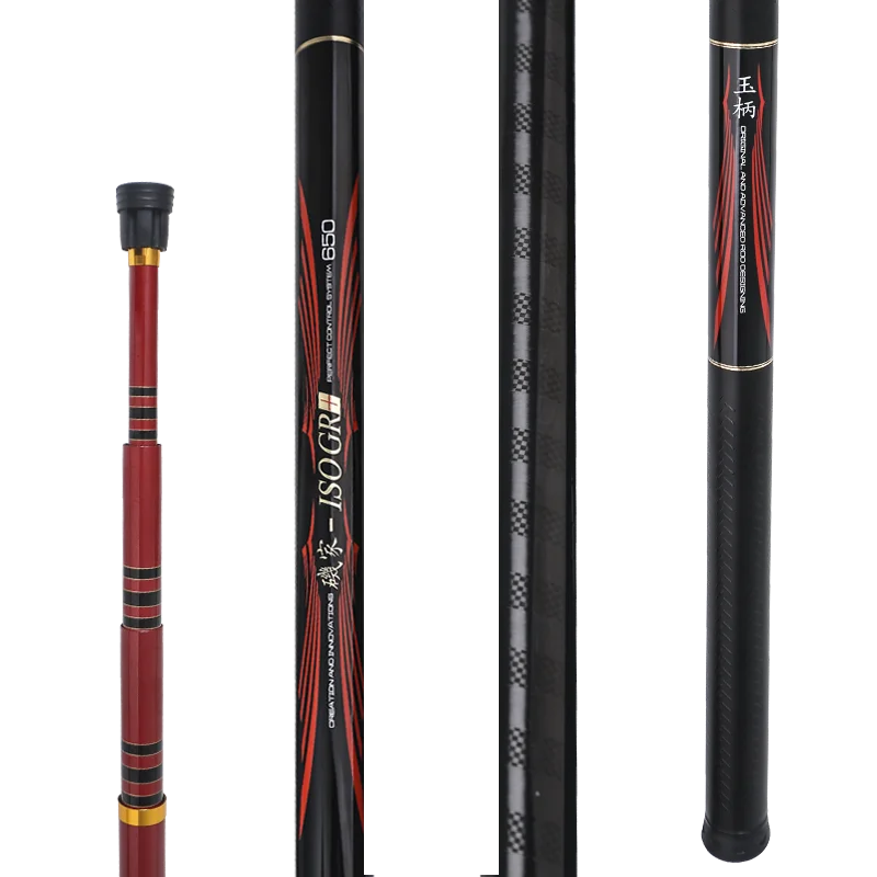 Caña telescópica superdura, Red de inmersión para pesca en el mar, herramientas de 5,5 m, 6,5 m - imagen 2