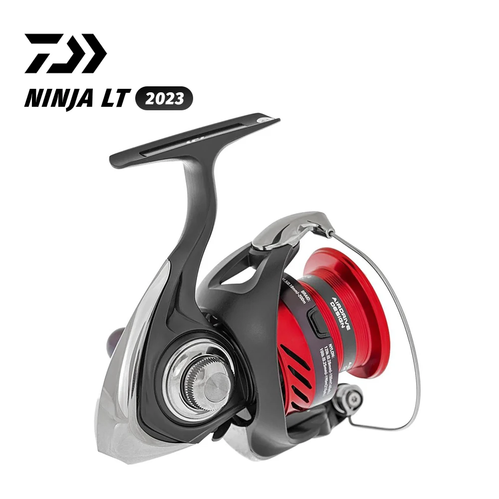 Carrete de pesca giratorio Daiwa Original 2023 Ninja, relación de engranaje 4BB 5,2-6,2:1, arrastre máximo 5-12kg, diseño de accionamiento de aire, Digigear resistente - imagen 3