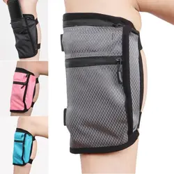 Bolsa de nailon para pierna, bolsa de pantorrilla para exteriores, elegante cartera impermeable para pierna, bolsa ajustable antideslizante para correr, bolsa de almacenamiento para teléfono al aire libre