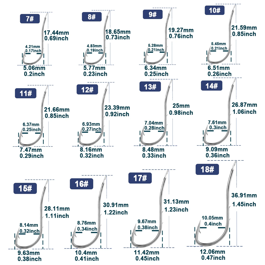 Anzuelos de pesca Baitholder, anzuelo de cebo vivo, 25 ~ 100 Uds., anzuelos de cebo vivo para pesca sin ojos, vástago de púas, anzuelos compensados para pesca en agua salada - imagen 2