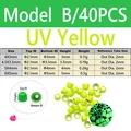B 40PCS Yellow