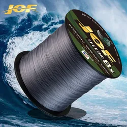 JOF-sedal de pesca trenzado de 8 hebras, 500M, para equipo de pesca, accesorios de pesca de carpa, multifilamento, tejido fuerte, línea de PE con cable