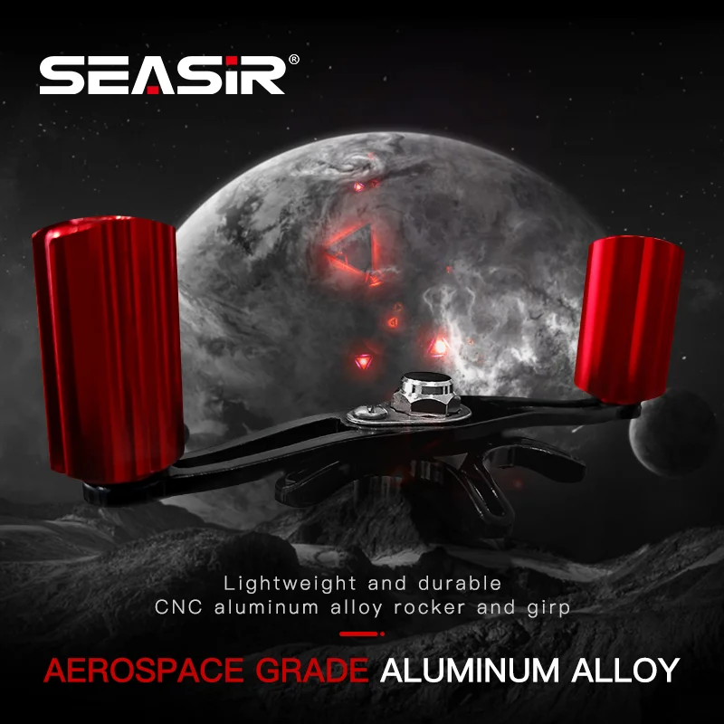 SEASIR Scorpion-carrete giratorio de aluminio para pesca, accesorio para Baitcasting, Ratio de engranaje 18 + 1BB, arrastre de rodamiento 7,2 KG, 4,5: 1 - imagen 4