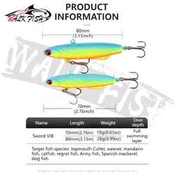 WALK FISH Señuelo VIB artificial – Jig duro para pesca deportiva