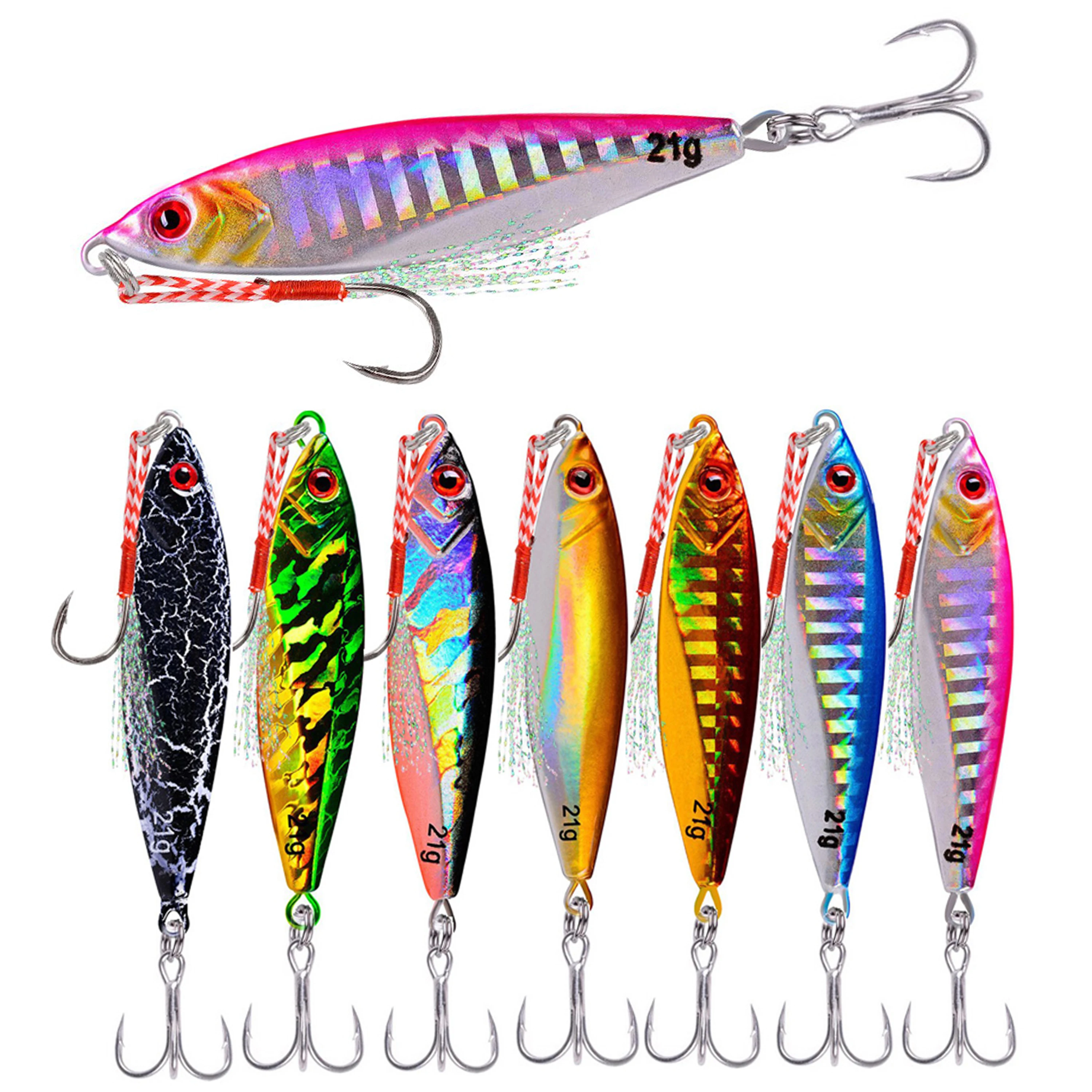 Señuelo de pesca VIB de Metal de calidad, 1 Uds., 14G, 21G, 30G, señuelo que se hunde, plantillas de mar, pesca de invierno, bueno para pesca, Jigging, señuelos duros