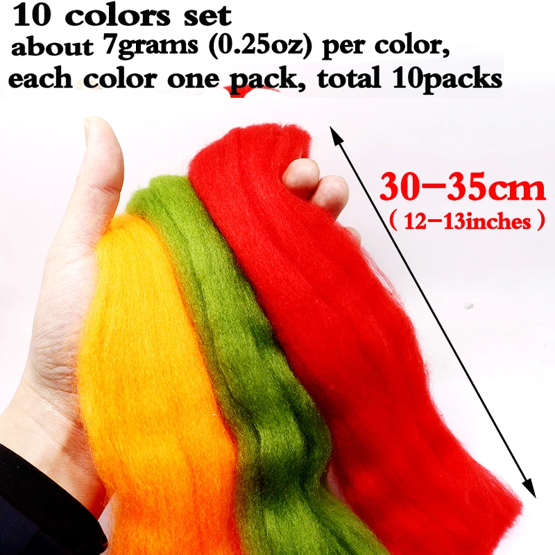 Royal Sissi-Juego de 10 colores para atar moscas, hilo de huevo, pelusa, pez pececillo, fibras sintéticas, salmón Premium, trucha, moscas, materiales para atar moscas - imagen 3