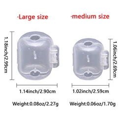 Fundas protectoras transparentes para anzuelos y señuelos de pesca