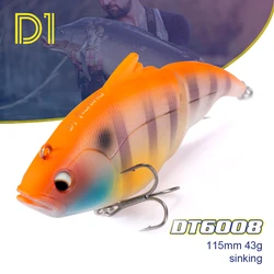 Swimbait D1 115mm hundido – Señuelo lápiz para lubina y lucio