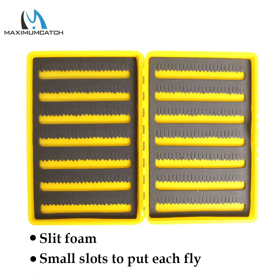 Caja de pesca con mosca de plástico de bolsillo delgado Maximumcatch, impermeable, 7 colores a elegir, 156*108*28 mm - imagen 5