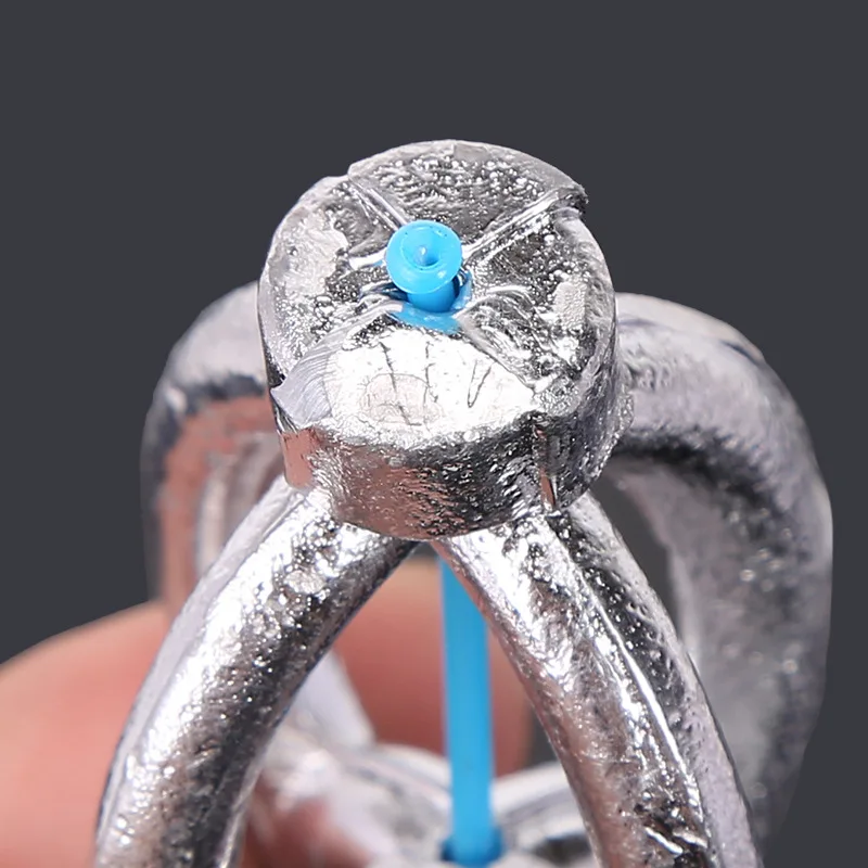 Jaula de cebo de pesca, alimentador de resorte de pesca de carpa, plomada de linterna con resorte de tubo de plástico, 40g/50g/60g/80g/100g/120g, herramienta de pesca - imagen 5