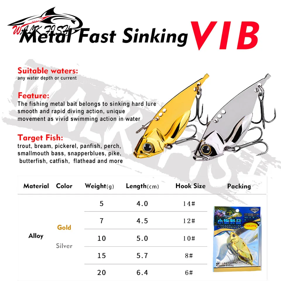 WALK FISH-señuelo giratorio de pesca, cebo Artificial duro, 5g, 7g, 10g, 15g, 20g, 1 unidad - imagen 4