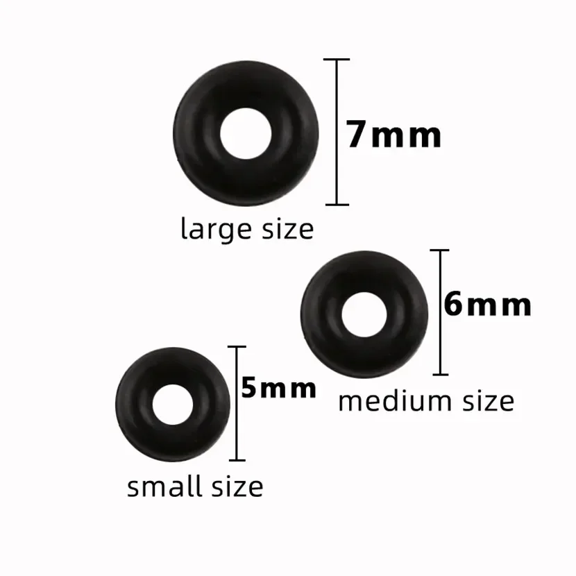 100 Uds junta tórica amortiguación a granel amortiguador de alivio fuerza de descarga amortiguación de apertura juego de bucle de goma equipo de pesca - imagen 3