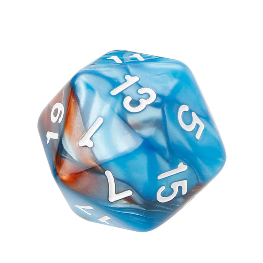 D4 D6 D8 D10 D12 D20 7 unids/set para mazmorras de RPG para dados acrílicos RPG DnD dados poliédricos dados de colores mezclados colores dobles - imagen 4
