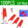 100pcs UV Red S