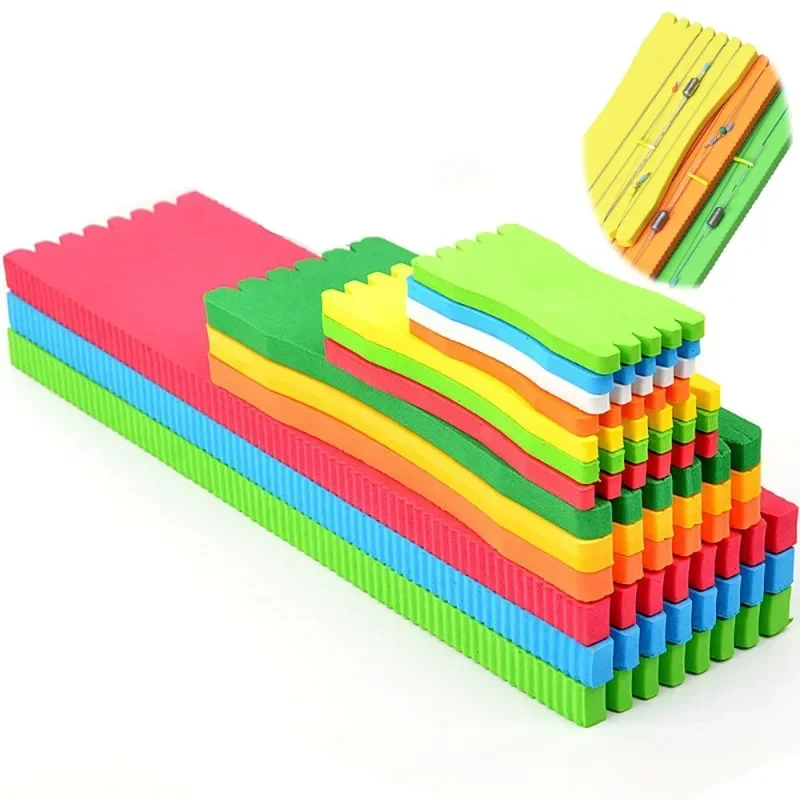 5 unids/lote tabla de bobinado 8-21cm varios tamaños hilo de pescar de espuma EVA envoltura de alambre placa de almacenamiento gancho cuerda aparejos redondos herramienta de Pesca - imagen 2