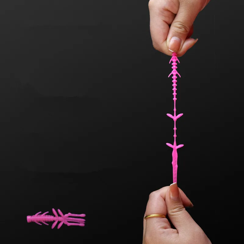 Señuelo de pesca flotante camarón cebo suave 5cm 6cm 7cm NED RIG gusano señuelos artificiales profesional negro Pit Drop-short Texas Rigs - imagen 3