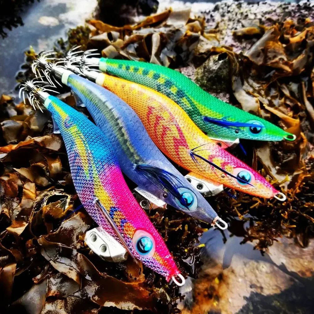 Anzuelo de calamar flotante luminoso, señuelo de pesca Artificial, anzuelo de pulpo, 2,5 #/3,0 # Eging, novedad - imagen 5