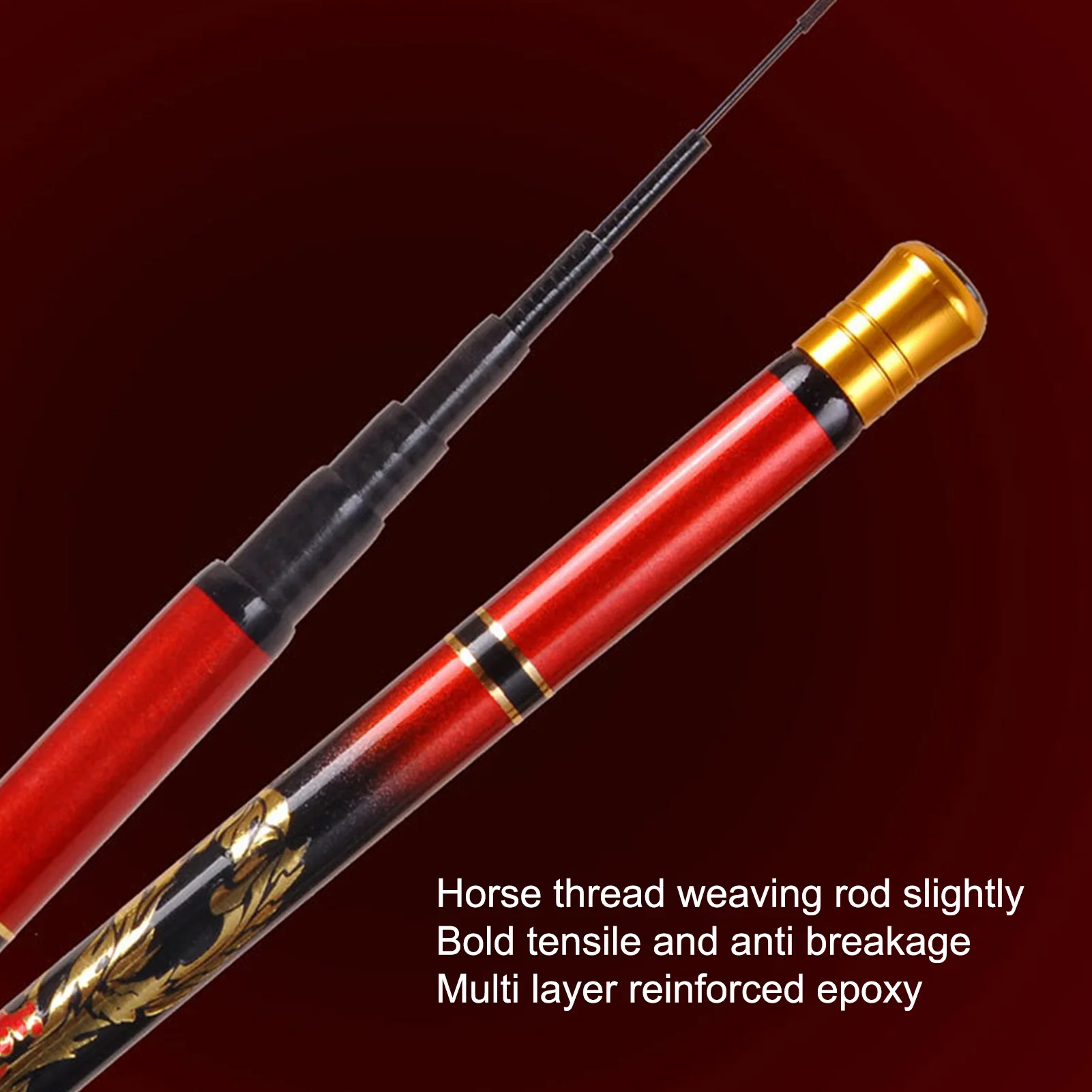 Caña de pescar telescópica de 1,5/2,7/3,6 m, caña de pescar ultraligera de fibra de carbono para uso en agua dulce y salada, engranajes de pesca en hielo para invierno - imagen 5