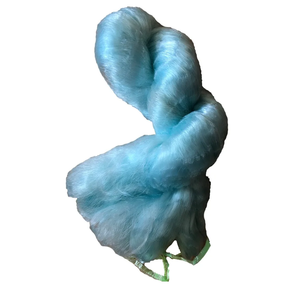 Red de pescado semiacabada suave, trampa de nailon azul, red de herramientas para exteriores, 3 o una sola capa, accesorios de red de pesca, profundidad 5m-12m - imagen 4