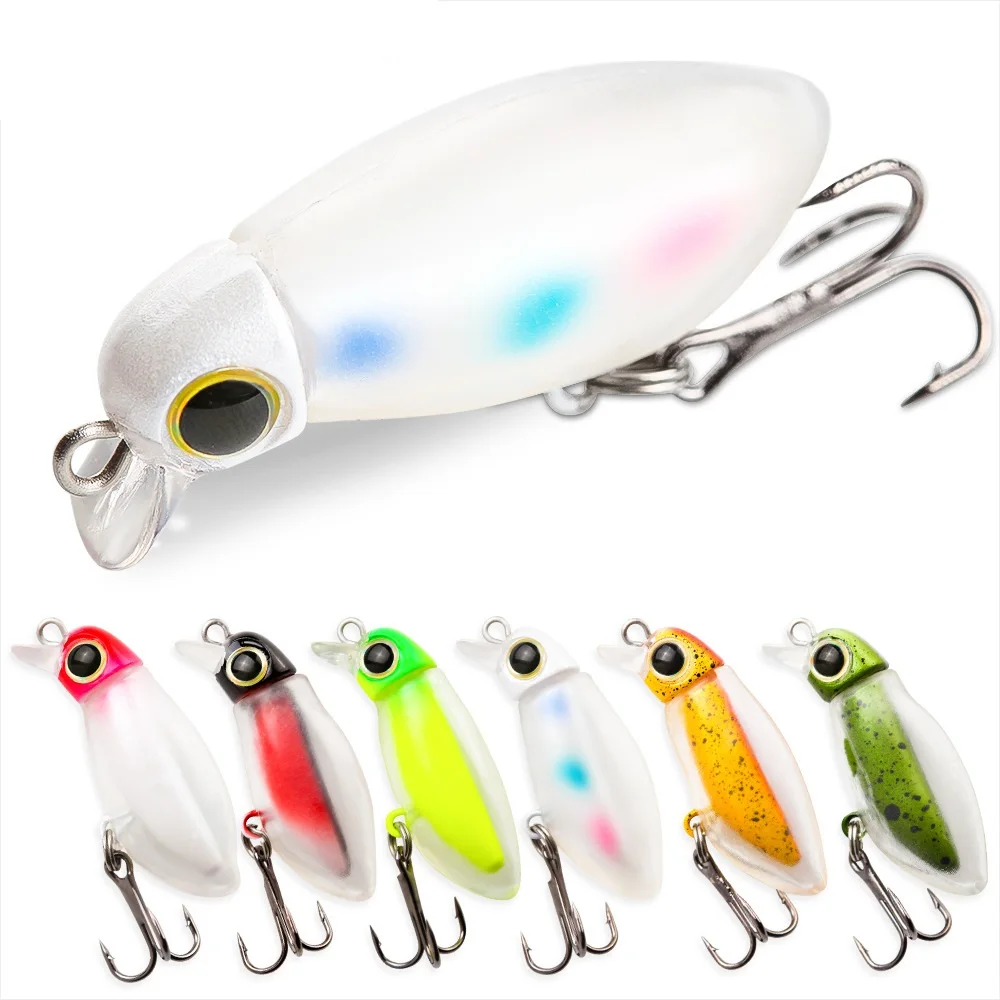 1 Uds. Señuelo de Pesca con lápiz flotante Wobblers 3,8 cm 2,5g Mini señuelo MINNOW cebo duro Artificial plantilla Pesca aparejos de Pesca de trucha - imagen 2