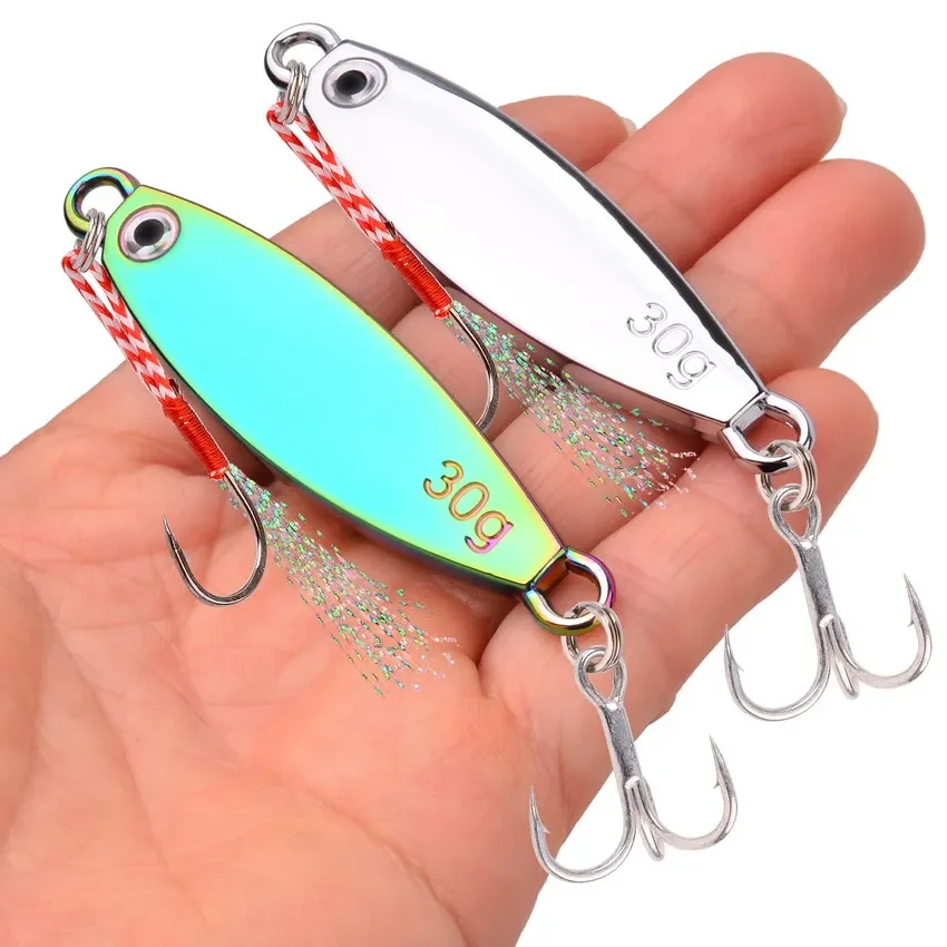 Señuelo de Pesca de Metal chapado en piezas, cebo Artificial para Pesca de trucha, aparejo giratorio, 7/10/20/30g, Swimbait - imagen 4