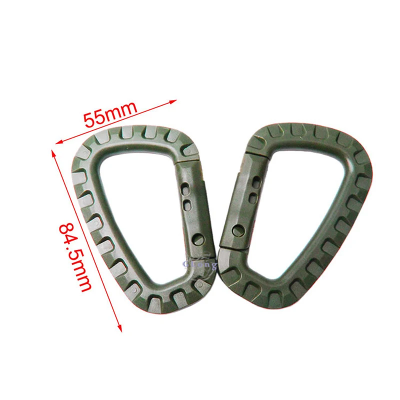 Hebilla de plástico tipo D para escalada de montaña, gancho táctico en forma de D para exteriores, mochila grande, llave, alta calidad - imagen 4