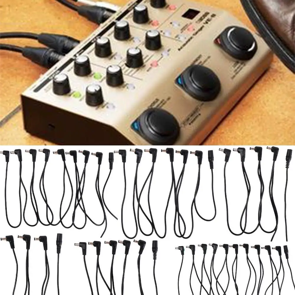 Cable de cadena de margaritas de 1 a 2, 3, 5, 6, 8, 10 vías, Cable de alimentación de 1 a 8, Cable de alimentación para Pedal de guitarra, cadena de Pedal de guitarra de PVC de 9V CC - imagen 3