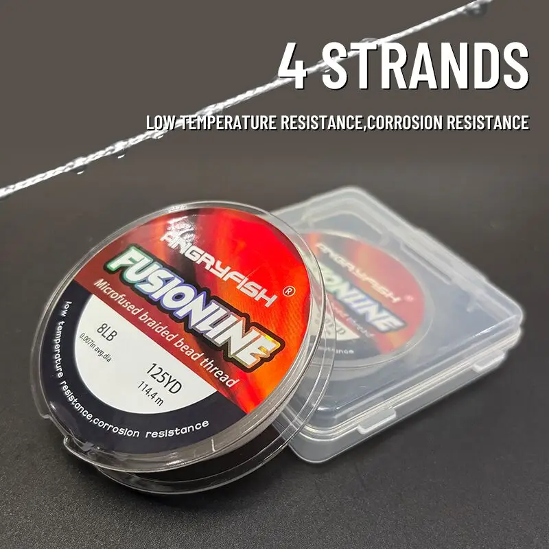 Sedal trenzado 4 hilos Angryfish – Resistente y sensible - imagen 2