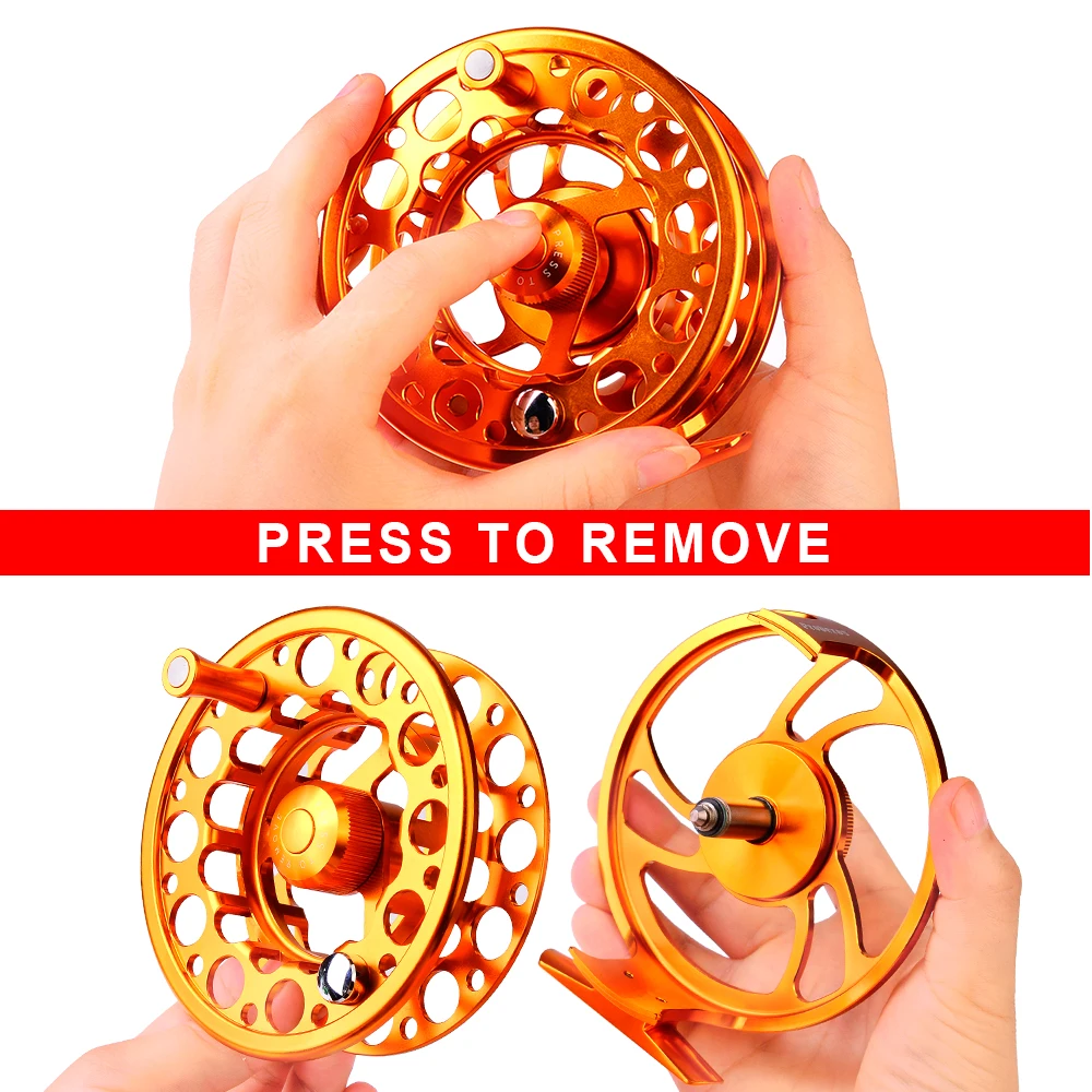 Goture Proberos-carrete de pesca con mosca, accesorio de aleación de aluminio, anticorrosión, CNC, mecanizado 5/7wt 7/9wt 9/10wt - imagen 4
