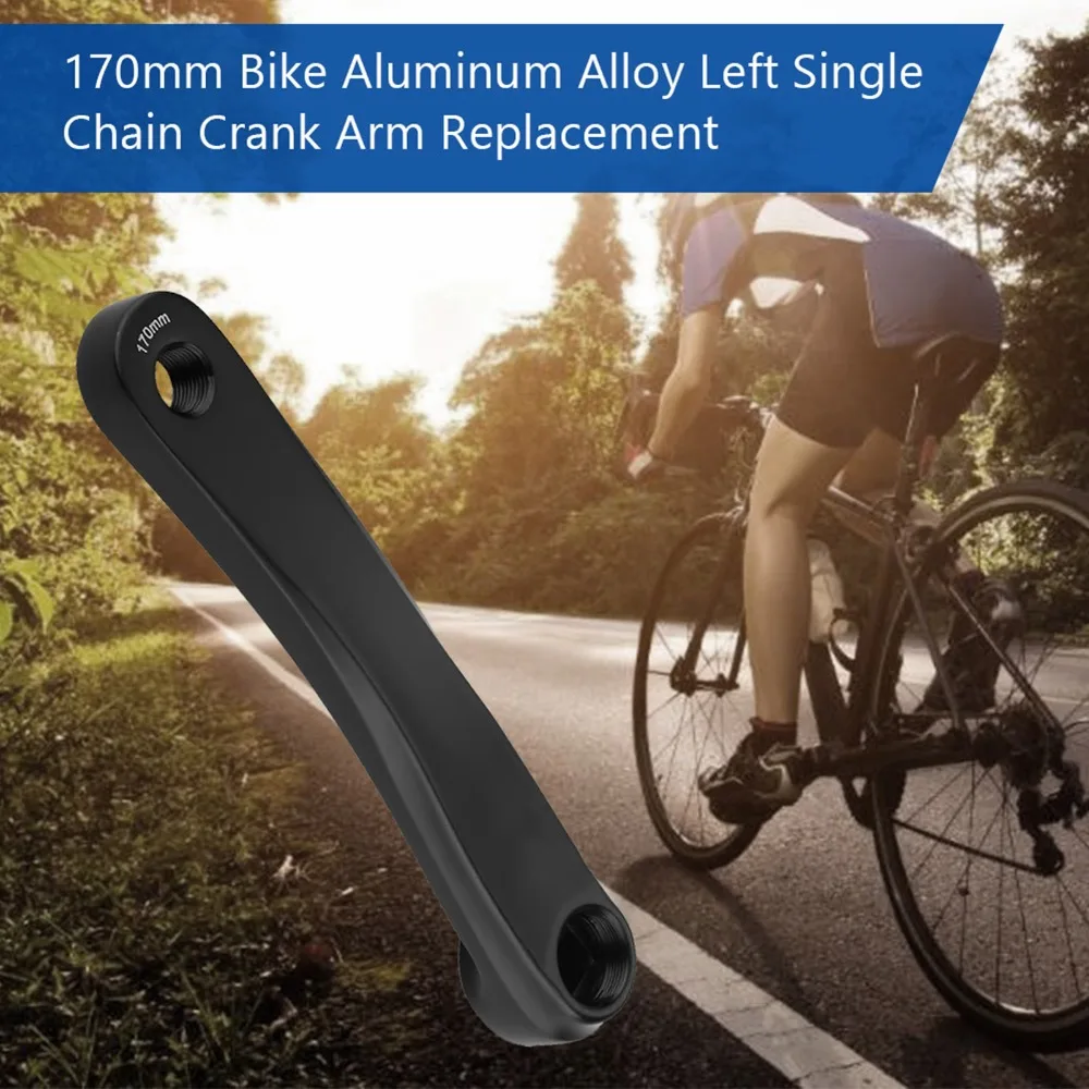 Brazo de manivela izquierdo en aleación de aluminio para bicicleta - imagen 2