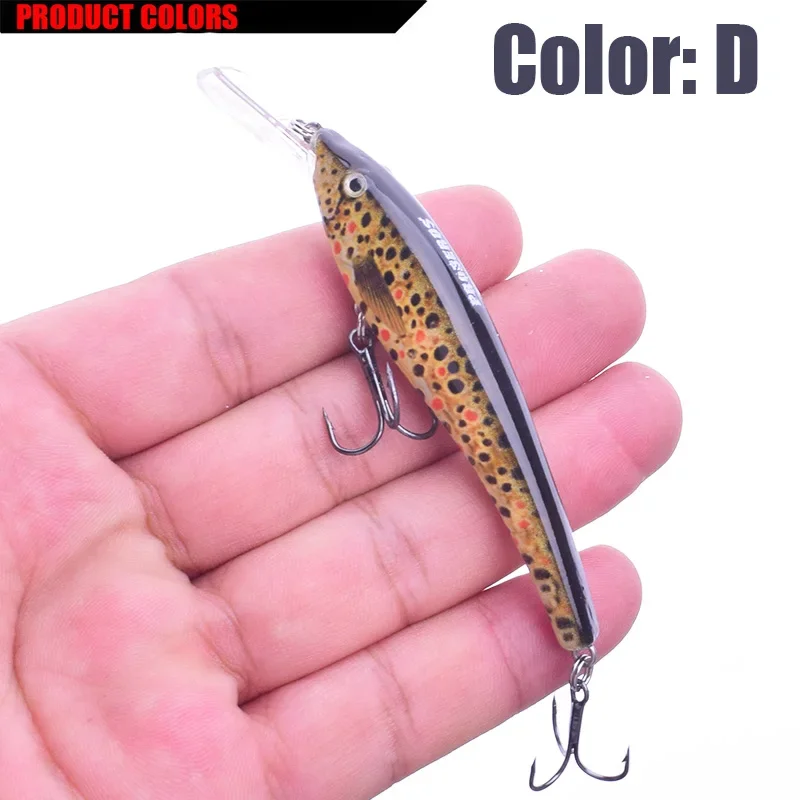 Señuelo de pesca profesional Topwater, 1 unidad, 10cm, 5,6g, suspensión Wobbler, profundidad de 0,5-1,6 m, cebo para Lucio, señuelos Wobbler - imagen 5