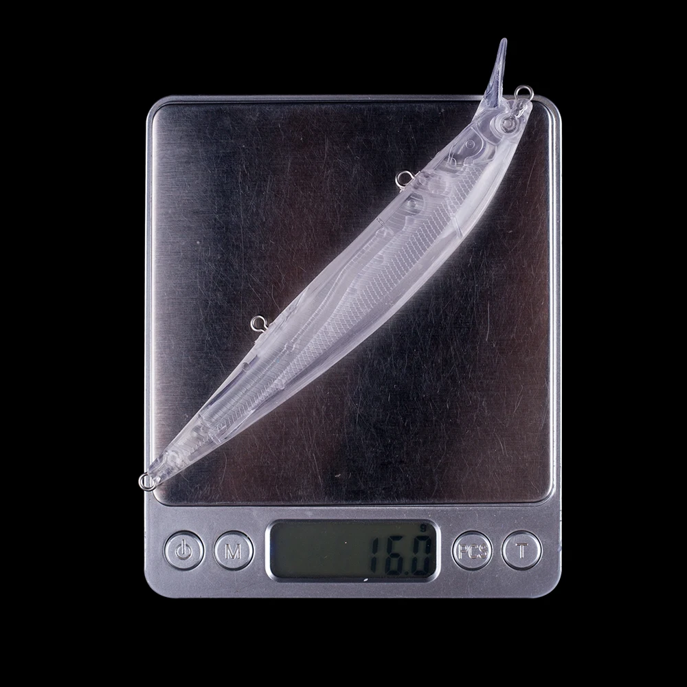 Hanlin-señuelo de pesca Artificial flotante, cebo de pececillos sin pintar, 10/20 piezas, 14cm, 16g, de plástico duro - imagen 3