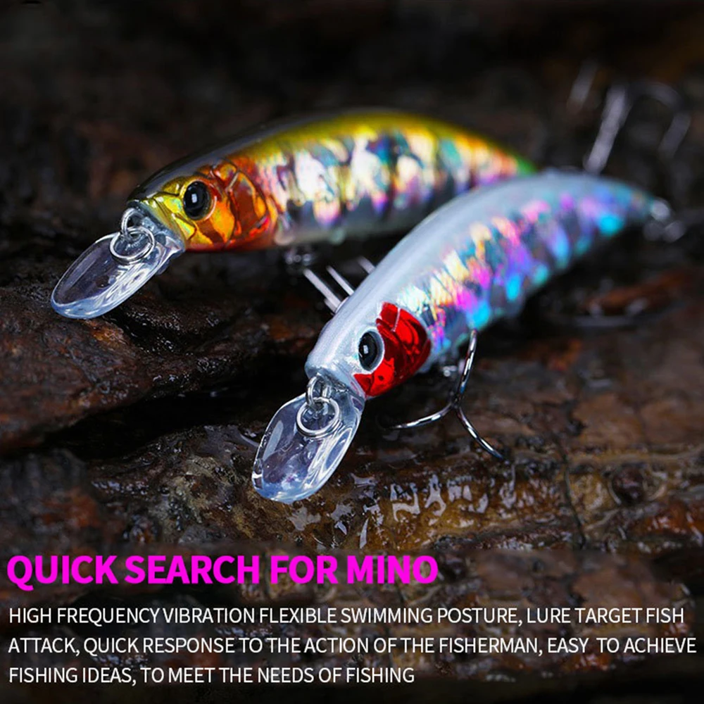 7 cm 10g Angeln Locken Minnow Wobbler Lange Casting Sinking Künstliche Harten Köder Jerkbait Kleine Größe Stream Köder für Forelle Bass - imagen 5