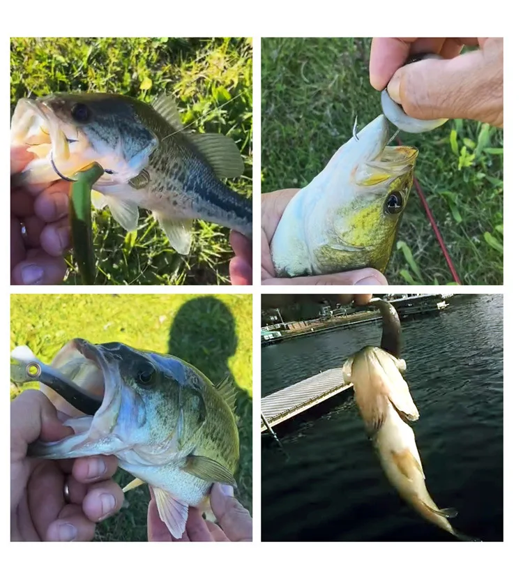 Señuelos artificiales de pescado nudoso, 8cm, 10cm, 12 cm, 15cm, señuelo de pesca, cebo suave, cola Flexible de varias secciones, Swimbait, 1 pieza en oferta - imagen 3