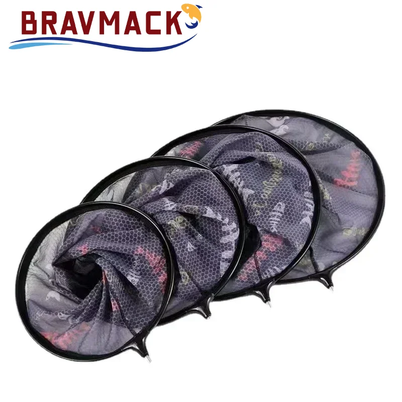 BRAVMACK, 1 unidad, cabeza de red de pesca con función anticolisión, cabeza de red de pesca de aleación de aluminio, red de pesca plegable - imagen 2