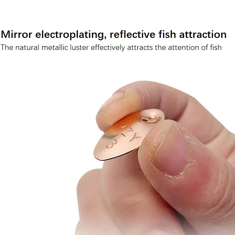 10-20 unids/lote Señuelos de cuchara de pesca DIY Spinner lentejuelas cuchillas cebo suave Wobbler anillos cobre accesorios de lentejuelas de alto brillo - imagen 5