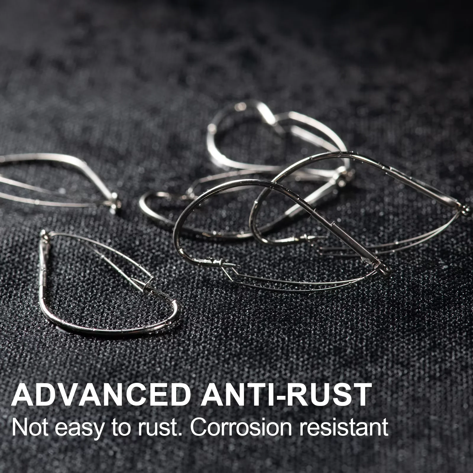 Goture 30 unids/set gancho de púas de manivela, 2 # 3 # Anzuelos de pesca sin malezas, aparejos de anzuelo compensados de espacio ancho de acero inoxidable con alto contenido de carbono - imagen 4