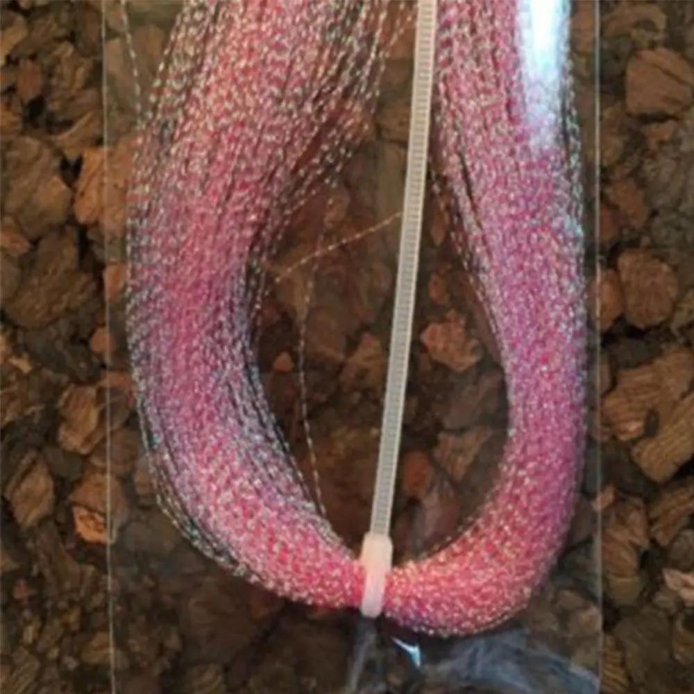 Materiales para atar moscas Flash, aparejos de pesca, tornillo, oropel holográfico, Squirmy, cabeza de plantilla de plomo de acero, gancho, señuelo, Material de fabricación - imagen 5