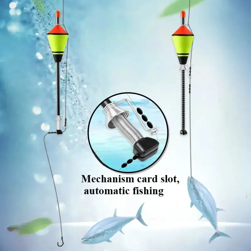 Flotador Nocturno Automático con Anzuelo Gatillo para Pesca - imagen 2