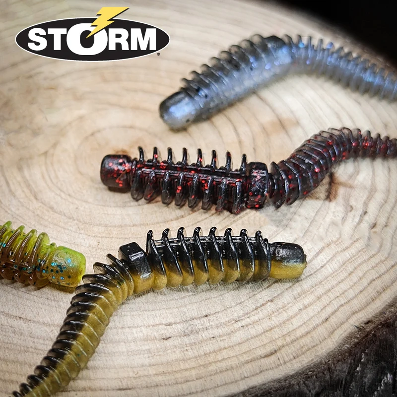 STORM Shizun-señuelo para insectos de cola de aguja, flotante, de cinco malla, cebo falso, cebo suave, Ned, pesca, insecto suave, perca negra - imagen 2