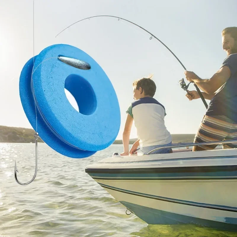 Carretes de espuma EVA, tabla de bobinado de pesca, aparejos de línea de anzuelo, carrete de espuma, alambre de rastreo, aparejos giratorios, herramientas de sedal de pescado, 10/20 piezas - imagen 3