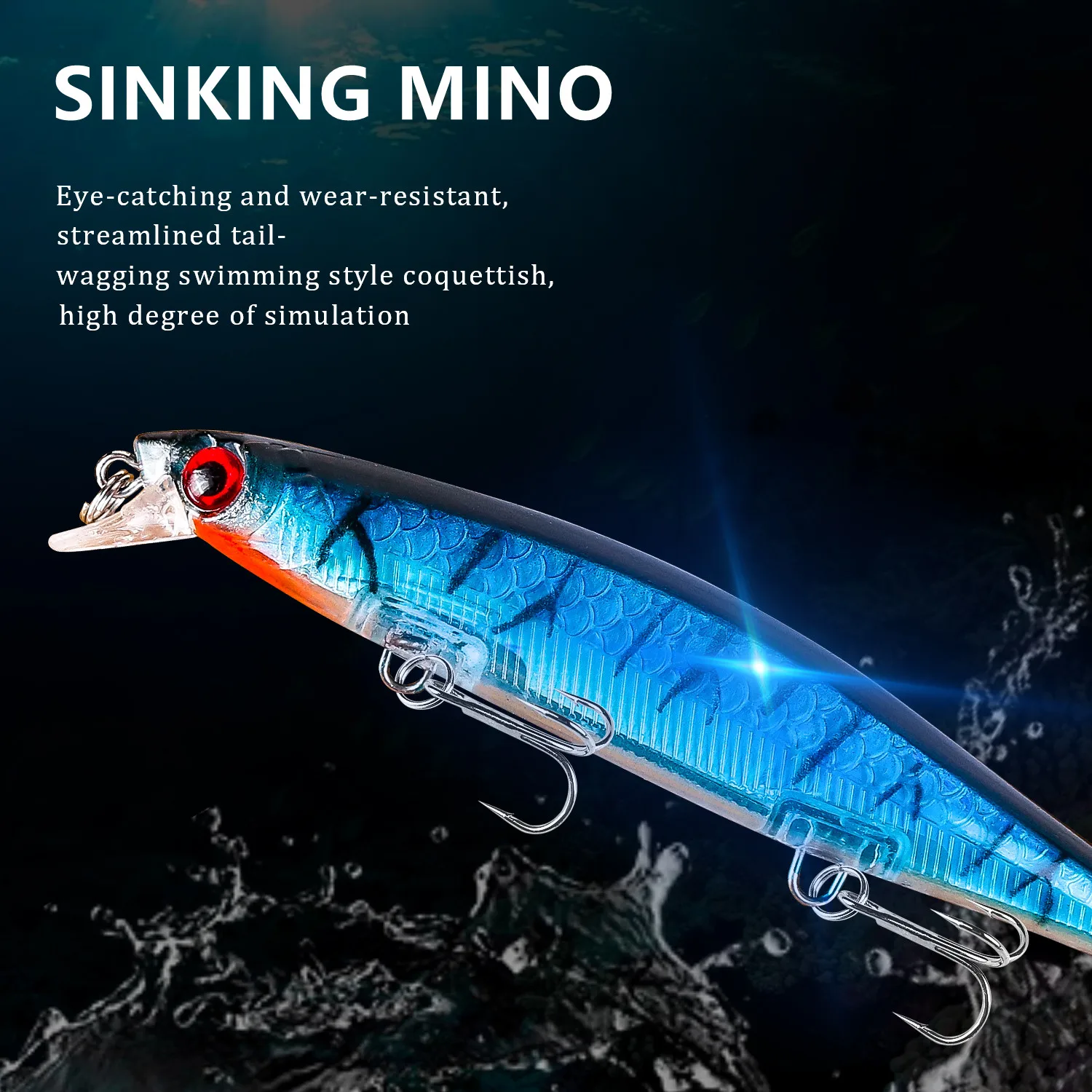 Señuelo de Pesca flotante, cebo duro Artificial, 11cm, 13g, 1 unidad - imagen 5