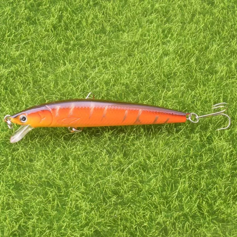 Señuelo de pesca Minnow, 9,5 cm, 7,5g, Wobblers de plástico flotantes, cebo duro Artificial con anzuelo para lubina, aparejos de pesca Crankbait, 1 ud. - imagen 4