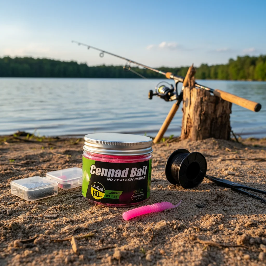 Señuelos de pesca ultraligeros, 1 botella de 6cm, 1,2g, cebo falso suave, cebo de gusano Artificial simulado para carpa, crucian, aparejos de pesca de cabeza grande - imagen 2