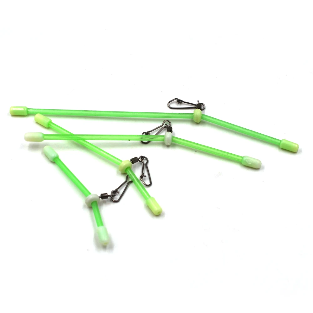 MNFT-soporte de equilibrio de tubo luminoso de plástico para pesca en el mar, 12 Uds., enlace a presión rodante blanco, aparejos de pesca antienredos - imagen 5